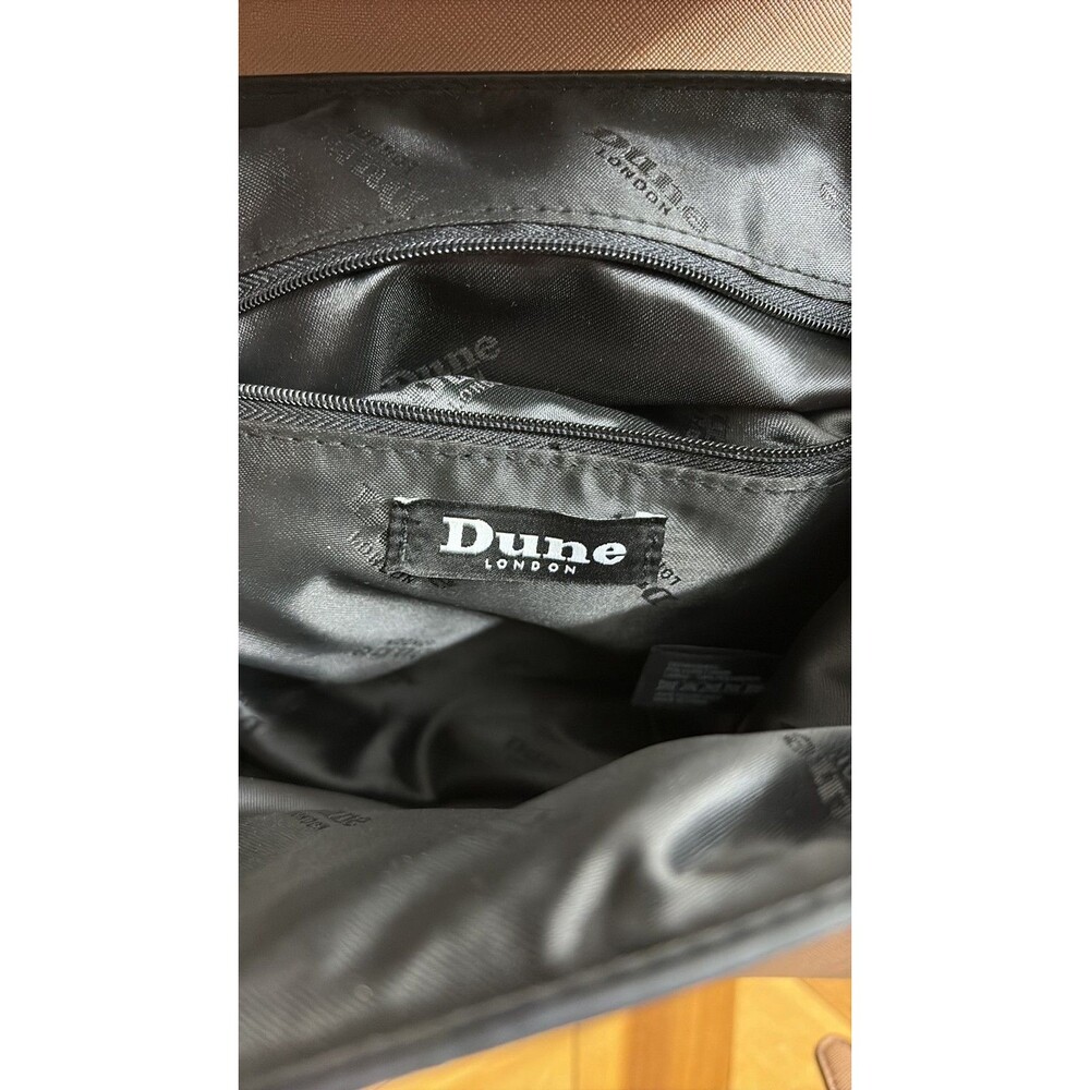 Dune London Saffiano Texture Two-Tone Satchel Bag 9.5”x4.5” 8” Height - Picture 2 of 9